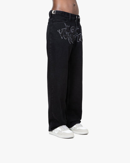 CHENILLE HAVOC DENIM BLACK / WHITE - VICINITY