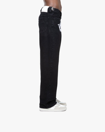 HAVOC DENIM BLACK / WHITE - VICINITY