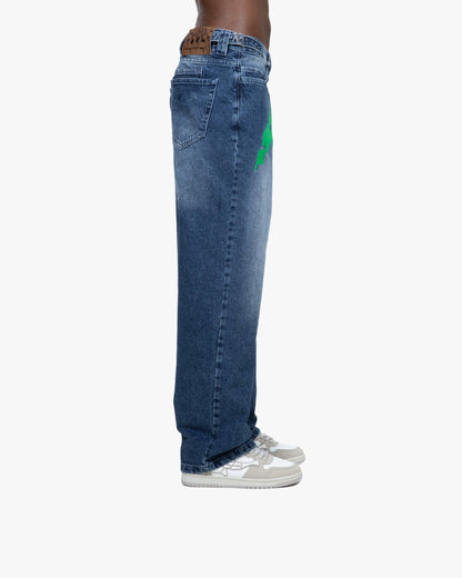 MIRAGE DENIM DARK BLUE / GREEN - VICINITY