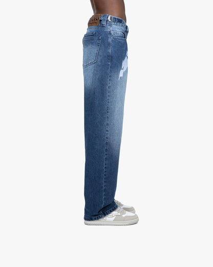 MIRAGE DENIM DARK BLUE / WHITE - VICINITY