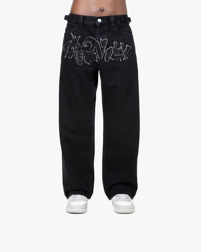 CHENILLE HAVOC DENIM BLACK / WHITE - VICINITY