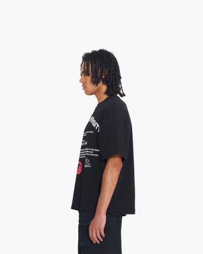 UNIVERSITY TEE BLACK - VICINITY