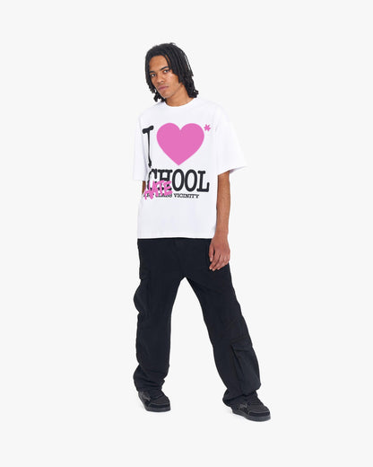 I LOVE SCHOOL TEE WHITE - VICINITY