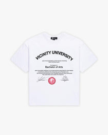 UNIVERSITY TEE WHITE