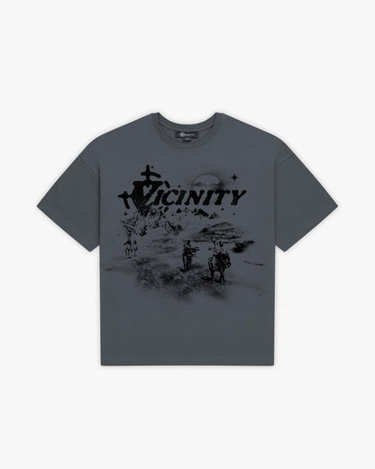 HIDDEN HILLS TEE DARK GREY - VICINITY