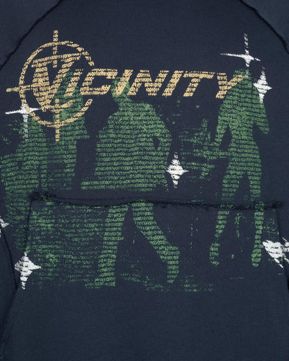 BINARY INSIDEOUT HOODIE NAVY BLUE - VICINITY